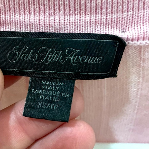 Saks Fifth Avenue Ribbed Collared Wool Sweater - Picture 4 of 16